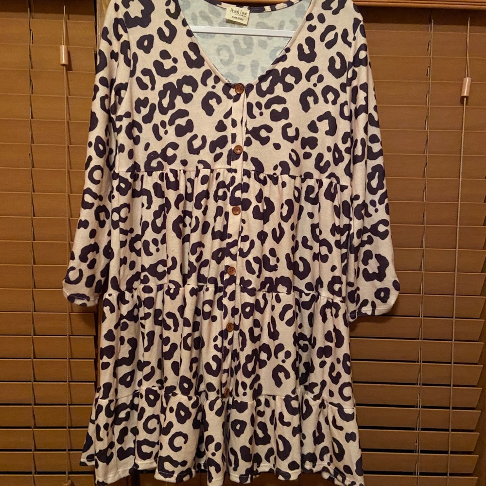 Leopard print dress